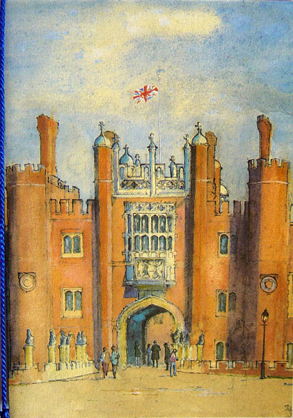 Hampton Court Palace - menu cover